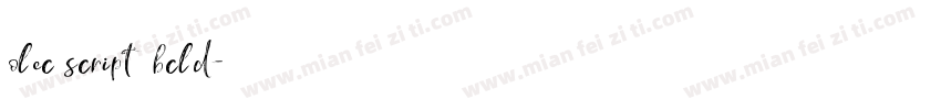 olec script bcld字体转换